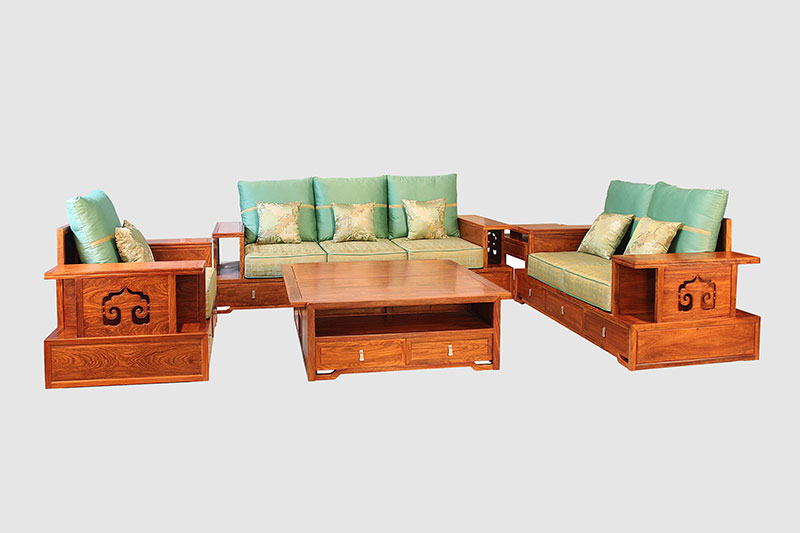 阿克苏中式实木沙发简直太美了